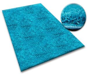 Dywany Lusczow Kusový koberec SHAGGY Izebelie 5cm tyrkysový, veľkosť 100x200