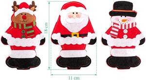 Tutumi, vianočný sviatočný obal na príbor 3ks 311407, viacfarebné, CHR-06507