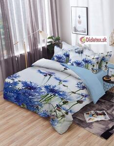 Sendia Textil Blue Flower foto obliečky 140x200 cm Rozmer obliečok: 140x200 cm, Obsah balenia: 3 Set Balenie