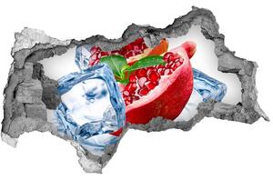 Nálepka 3D diera Granátové jablko ľadu nd-b-62722743