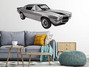 Nalepte.cz Auto veterán Chevrolet Camaro textilní prelepiteľná nálepka na stenu 48 x 22 cm