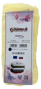 Jersey plachta Didatex - vanilková 3 Rozmer: 90x200 cm