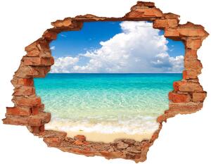 Samolepiaca diera na stenu nálepka Paradise beach