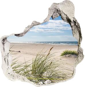 Nálepka 3D diera na stenu Mrzeżyno beach nd-p-120152724