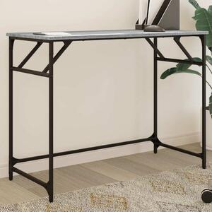 Maison Exclusive – Písací stôl, farba sivá Sonoma, rozmer 100x45x76 cm, materiál: drevovláknitá doska a oceľ