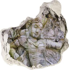 Nálepka 3D diera na stenu Stone carving nd-p-90661239
