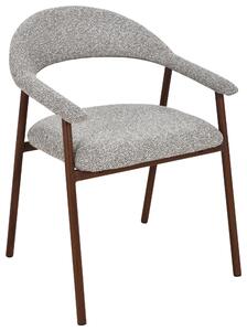 STOLIČKA S PODRÚČKAMI, železo, buklé, taupe Livetastic - Stoličky, Online Only