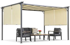 Krémová pergola Sevilla 3x4 m s moskytiérou Garden Point