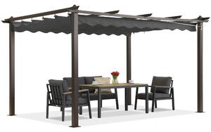 Barbados terasová pergola 3x4 m Garden Point woodlike-anthracite