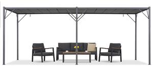 Antracitová terasová pergola Malaga 3x6 m Garden Point