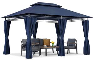 Záhradný pavilón Ibiza 3x4m Garden Point v námorníckej modrej farbe