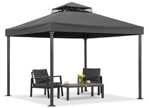 Antracitový záhradný pavilón Valencia 4x4 m Garden Point