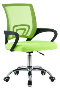 TEMPO Kancelárska stolička, zelená/čierna, DEX 4 NEW