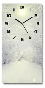 Moderné hodiny nástenné Les zima pl_zsp_30x60_f_103882841