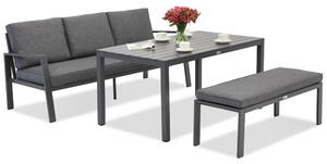 Zakintos Apetito Comfort 3 hliníkový set s lavičkou antracit Garden Point