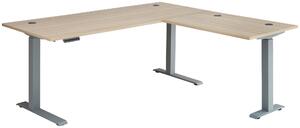 ROHOVÝ PÍSACÍ STÔL, farba duba, 185/177/72-120 cm Stylife - Online Only kancelárie, Online Only