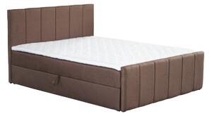 KONDELA Boxspringová posteľ, 160x200, hnedá, STAR