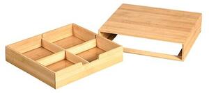 Organizér na čaje a kávové kapsule, 34 x 31 x 8 cm, bambus KESPER 58952