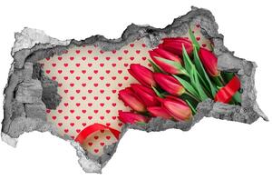 Samolepiaca nálepka Tulipány srdce nd-b-104956051