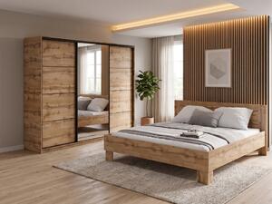 Spálňa NEJBY BARNABA PREMIUM 250 s posteľou 180x200 cm s vyšším čelom, dub wotan