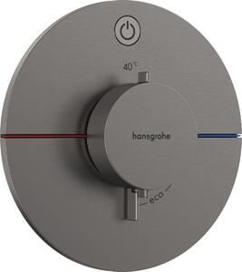 Hansgrohe ShowerSelect Comfort S, termostat pod omietku pre 1 spotrebič, kartáčovaný čierny chróm, HAN-15553340
