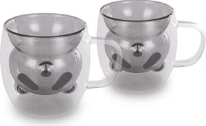 Lamart LT9126 2-dielna súprava pohárov Bear Vaso,230 ml, čierna