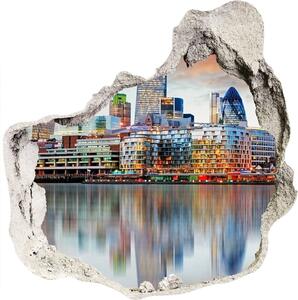 Nálepka 3D diera na stenu Londýn panorama nd-p-81491444