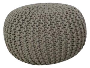(1166) PUFA - Bavlnená pletená taburetka