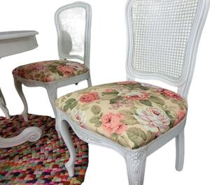 (3631) VILLETTA kvetovaná stolička - set 2 ks