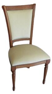 (024) SEDIA CASTELLO - Zámocká stolička béžová