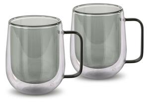Lamart LT9123 2-dielna sada pohárov Tea Vaso, 250 ml, čierna