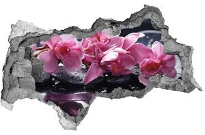 Samolepiaca nálepka na stenu Ružová orchidea