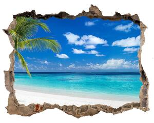 Díra 3D ve zdi nálepka Tropické pláže nd-k-151547263