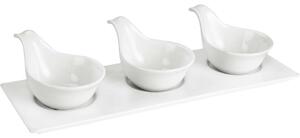 Lamart LT9218 4 dielna servírovacia sada misiek Dine, 34 x 12 cm