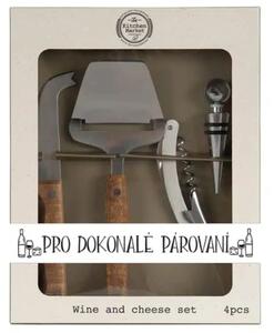 Bohemia Gifts Darčeková sada na krájanie syra - Dokonalé párování