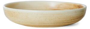 Hlboký keramický tanier Rustic Cream/Brown 19cm