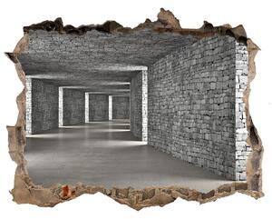 Díra 3D fototapeta nálepka Brick tunnel nd-k-73658635