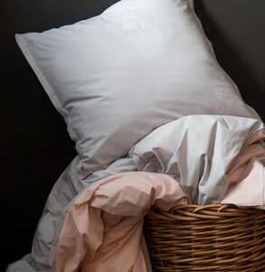 Mistral Home obliečka bavlnený perkál Doubleface sivo-béžová/pudrová rúžová - 140x220 / 70x90 cm
