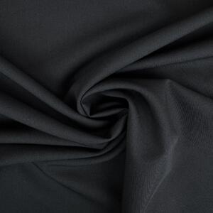 Metráž Keper Twill elastický "4 -way" - Čierna