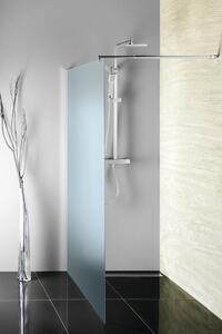 MAXMAX Aqualine WALK-IN zástena jednodielna na inštaláciu na stenu, 800x1900 mm, sklo Brick WI080