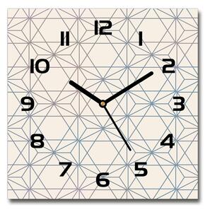 Sklenené hodiny štvorec Geometrické pozadie