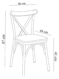 Jedálenská stolička Duvasa 1 (biela + borovica atlantická) . Vlastná spoľahlivá doprava až k Vám domov. 1093079