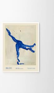 Autorský plagát Bleu by Lucrecia Rey Caro 50 x 70 cm