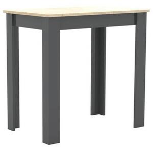 Jedálenský Stôl Esal, 80x50 Cm, Antracitový