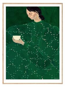 Autorský plagát Coffee Alone At Place de Clichy by Sofia Lind 50 x 70 cm