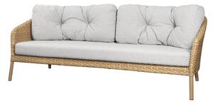 Cane-line 3-miestna pohovka Ocean Large, Cane-line, 202x90x73 cm, rám hliník, výplet umelý ratan farba natural, bez podušiek