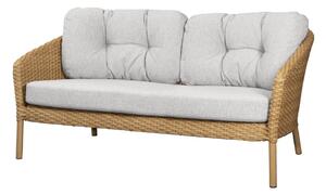 Cane-line 2-miestna pohovka Ocean Large, Cane-line, 155x90x73 cm, rám hliník, výplet umelý ratan farba natural, bez podušiek