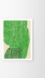 Autorský mini plagát Green Ocean by Rebecca Hein A5