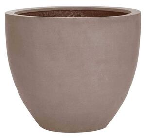 Pottery Pots Vonkajší kvetináč okrúhly Jesslyn L, Taupe (farba béžová taupe), kolekcia Natural, kompozit Fiberstone, priemer 70 cm x v 61 cm, objem cca 172 l