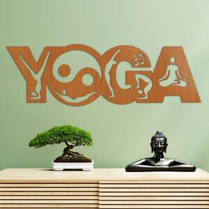 DUBLEZ | Drevený nápis na stenu - Yoga